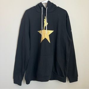 Creative Goods Hamilton Musical Hoodie Mens Medium XXL Black Pullover Logo Star